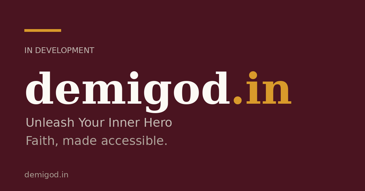 Link preview image for demigod.in